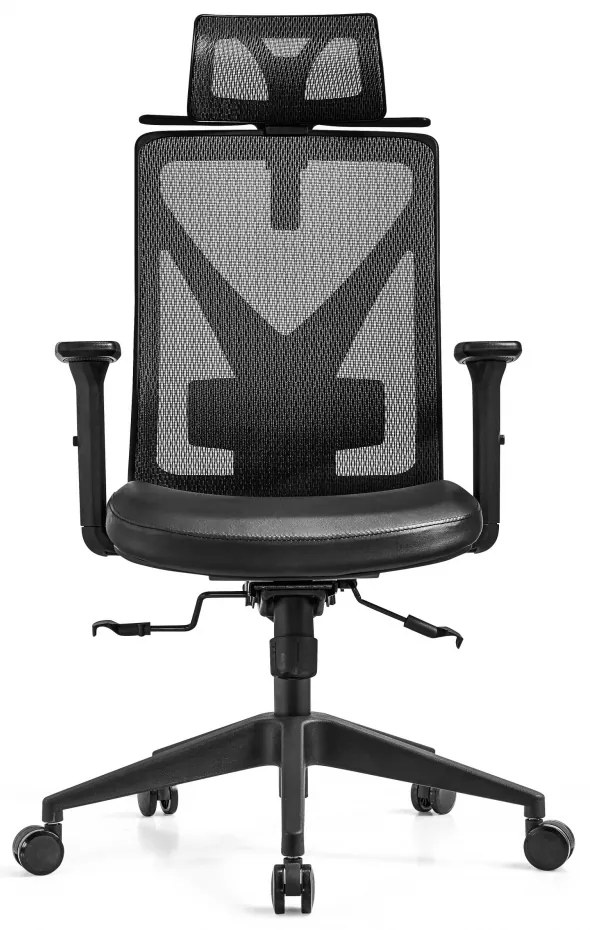 RESIGILAT-Scaun de birou ergonomic Mike-H sezut piele