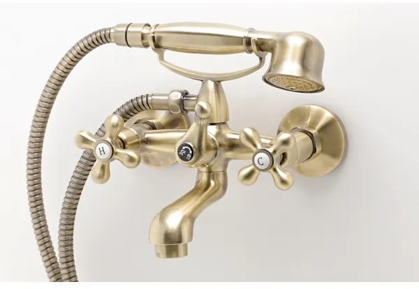 FERRO - Set pentru cadă ANTICA cu baterie, bronz