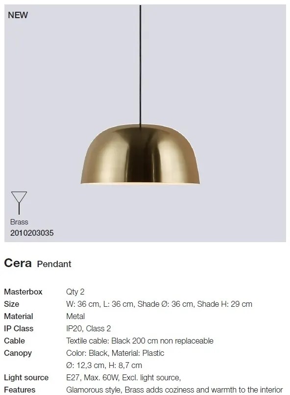 Lustra design minimalist stil nordic Cera 2010203035 NL