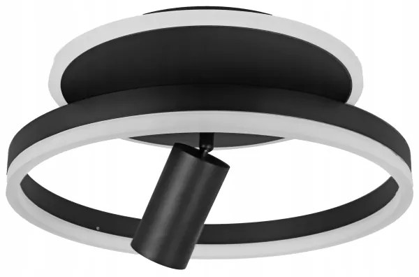 Plafonieră LED/38W/230V + 1xGU10/30W neagră