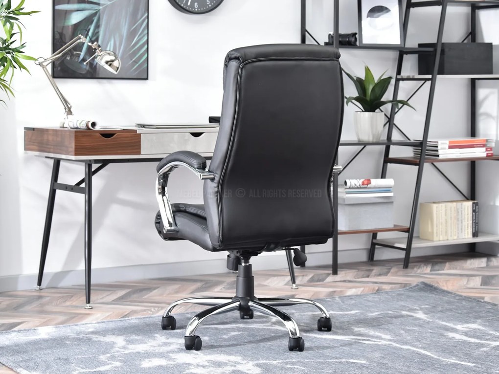 Fotoliu Luxus (negru + crom). Promo -26%. 1109951