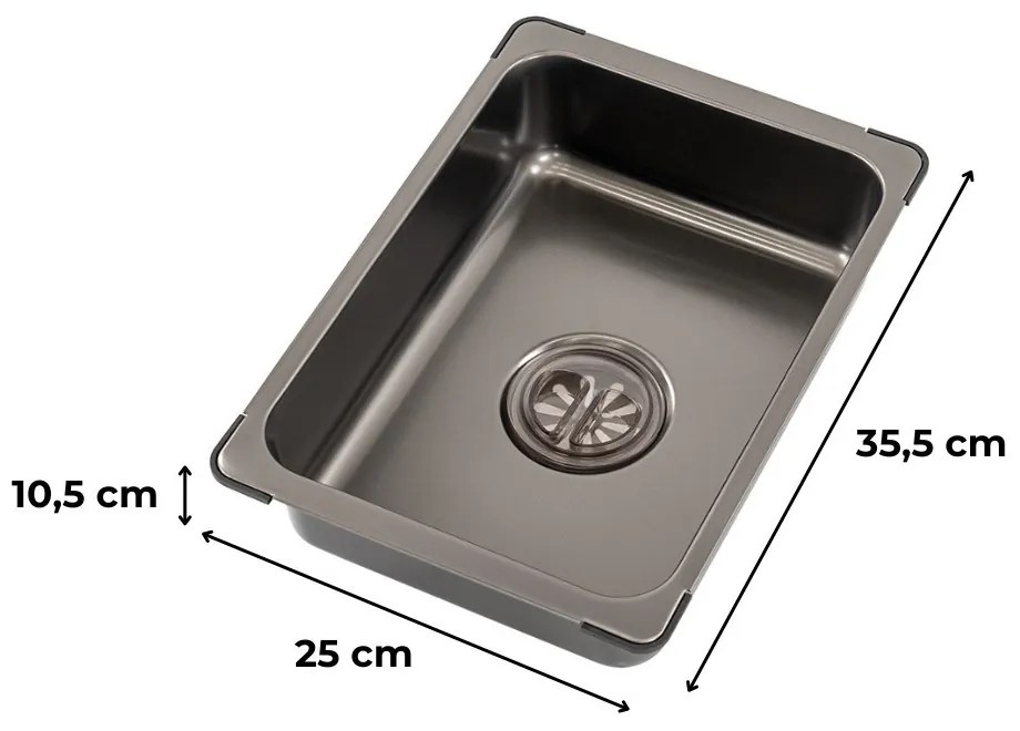 Lavoar cu scurgere încuiată pentru tava de chiuvetă