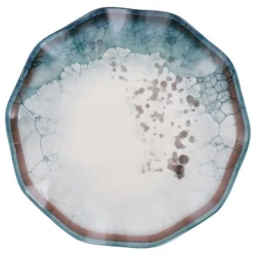 Set de masă din porțelan, 24 piese, albastru