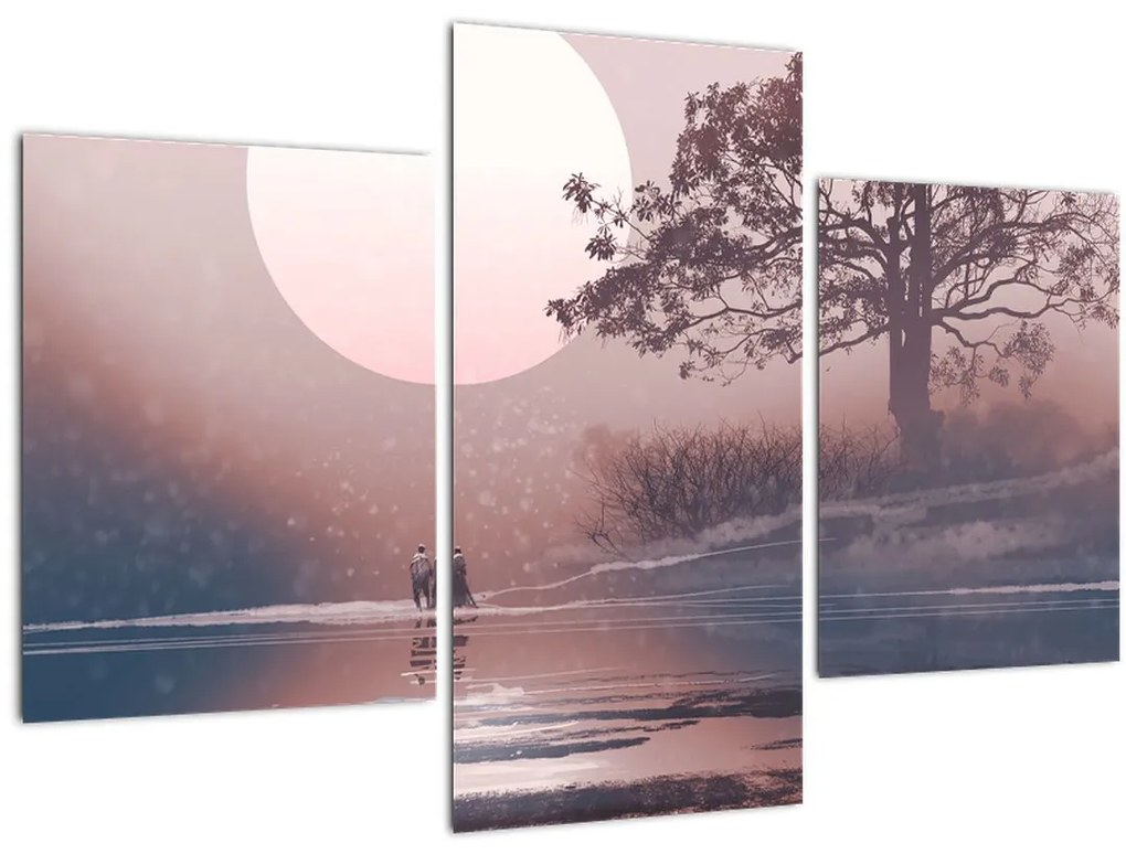 Tablou Perechea îndrăgostită (90x60 cm)