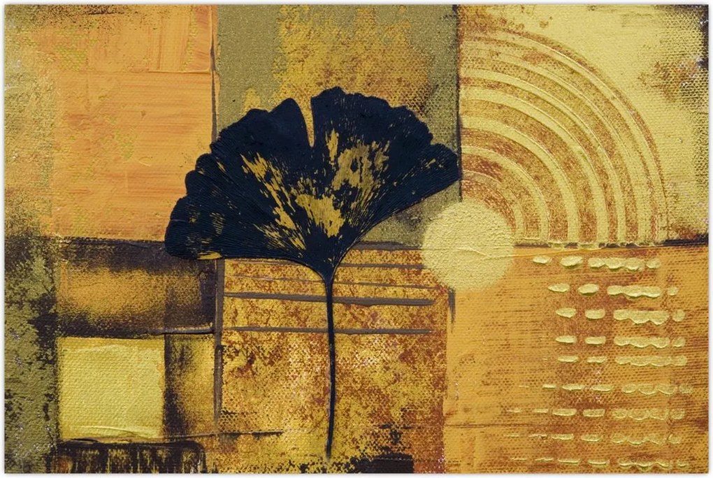 Tablou - Frunza ginkgo (90x60 cm)