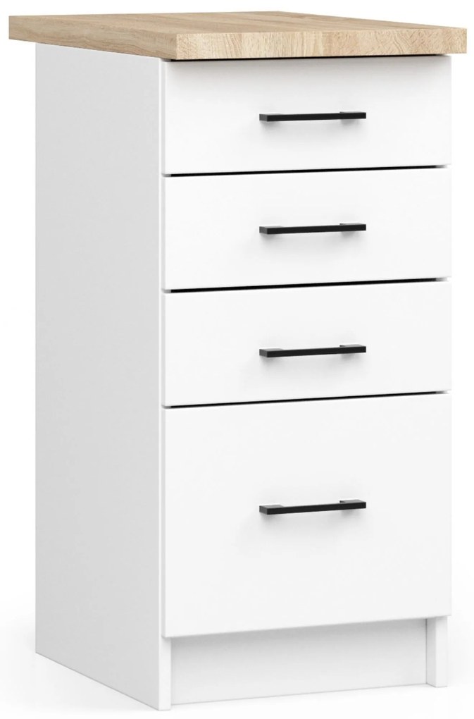 Dulap inferior de bucătărie Ozara S40 SZ4 (Alb). 1069419