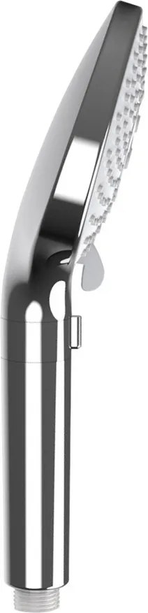 Cap de duș argintiu lucios din plastic ø 12 cm Water Saving – Wenko