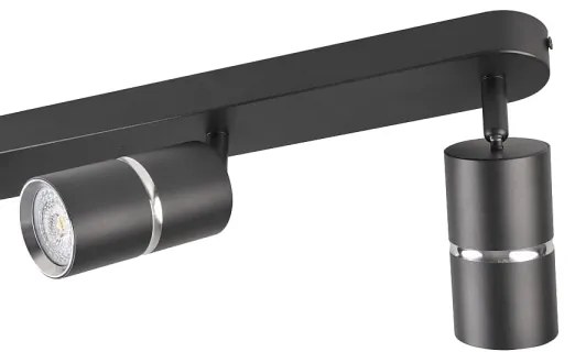 Spot BAMBOO 3xGU10/10W/230V negru