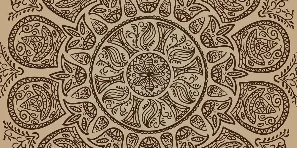 Tablou Mandala cu model natural abstract