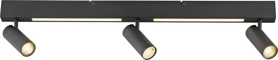 Schöner Wohnen 11794-18 - Spot LED DANTE 3xGU10/10W+LED/14,4W negru