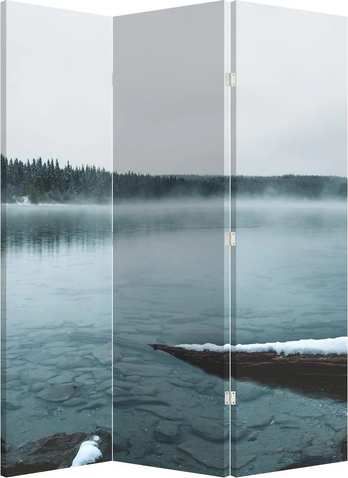 Paravan - Lacul nordic înghețat (126x170 cm)