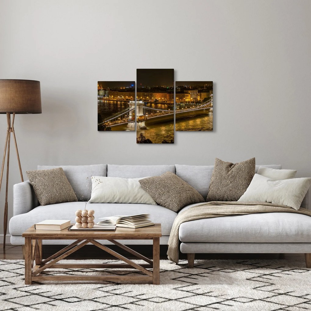 Tablou orașului nocturn (90x60 cm)