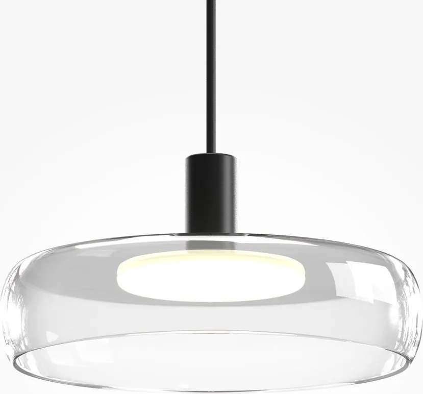 Lustra cu 3 pendule LED Float sticla transparenta