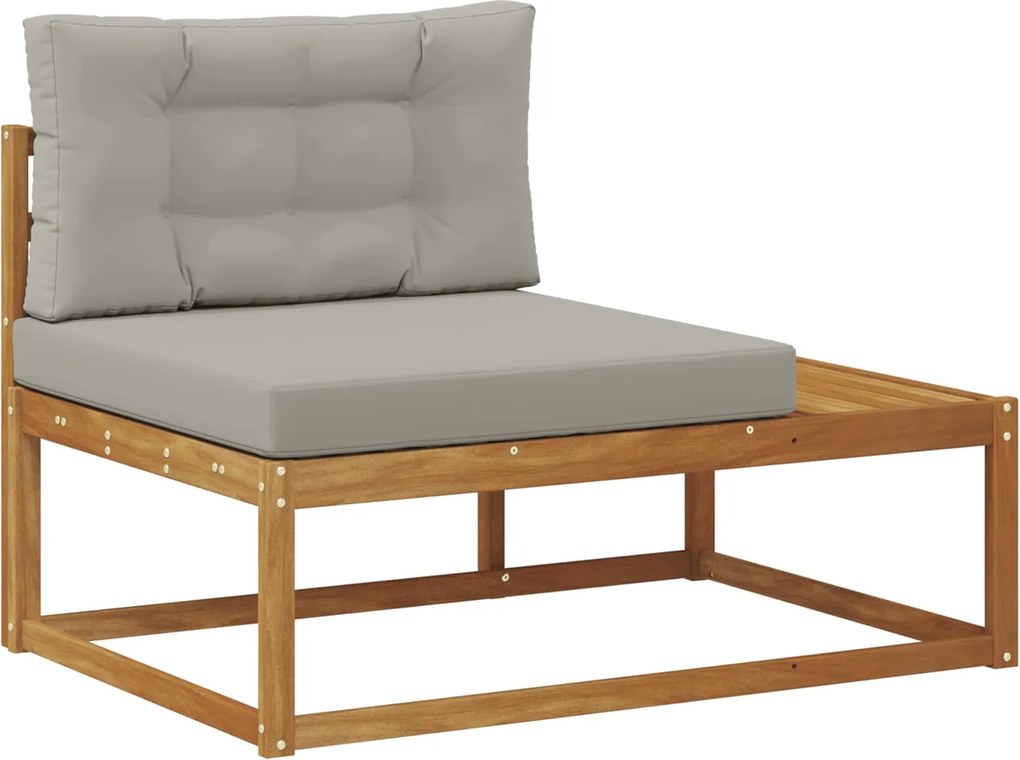 vidaXL Canapea de exterior cu braț final natural 115 x 83 x 73 cm