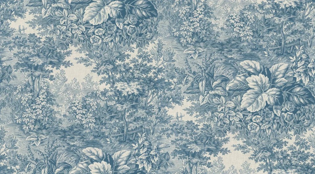 Tapet lavabil Forest Toile, Blue, Sandberg