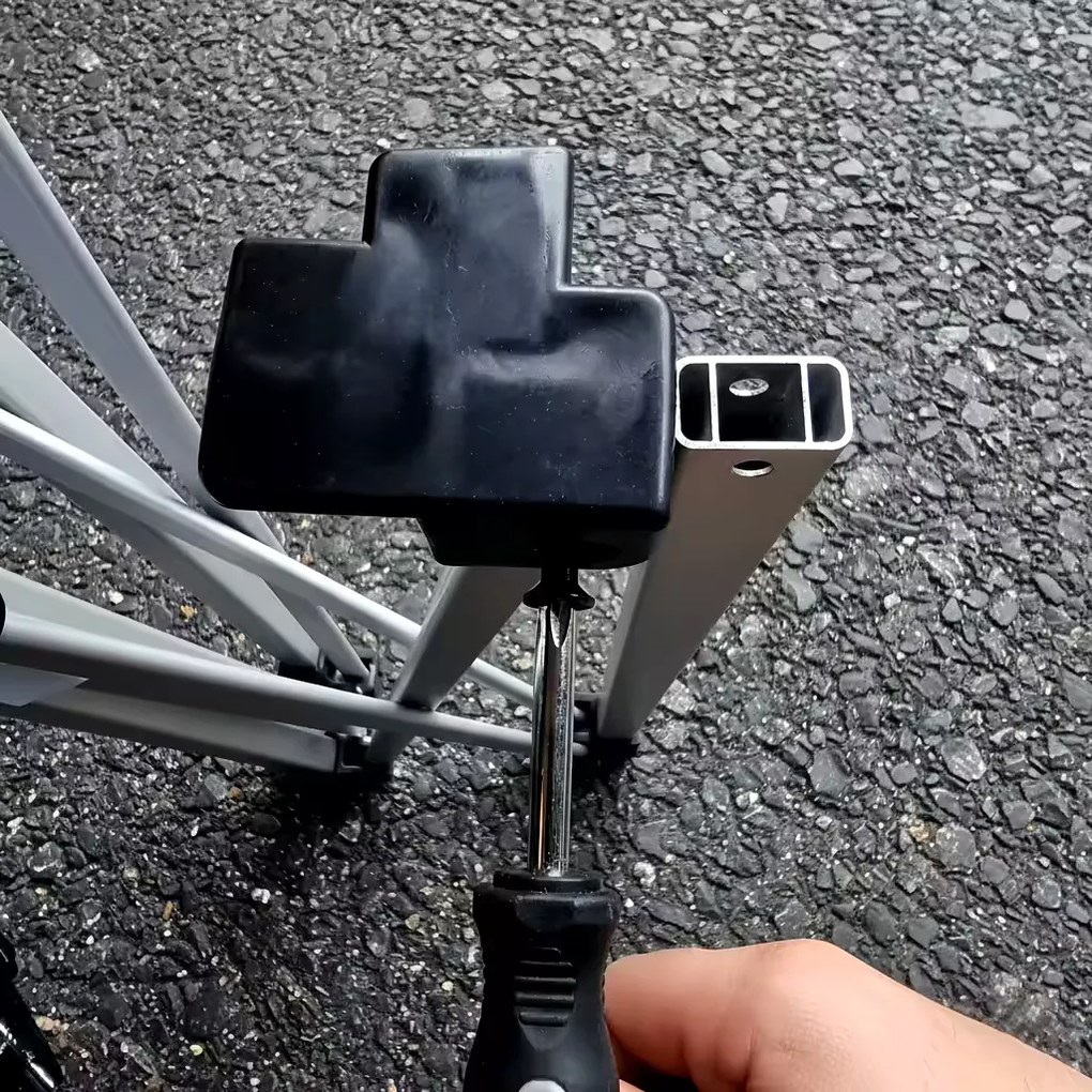 Cort tip foarfecă 3x6 m ALU fără pereți - Cadru din aluminiu, Impermeabil - fără pereți - Albastru