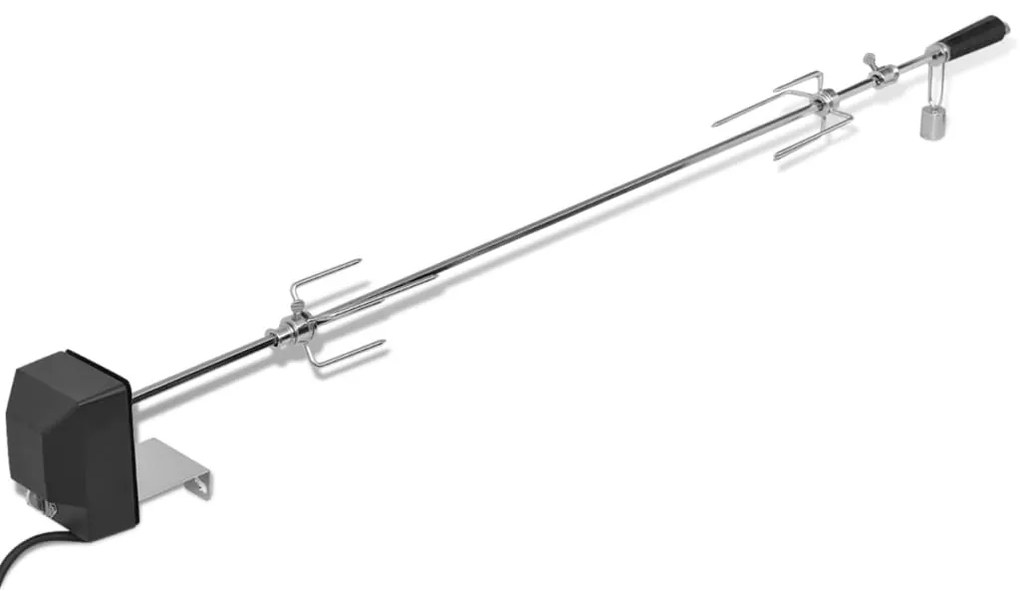 Rotisor cu motor profesional pentru gratar, otel, 1200 mm