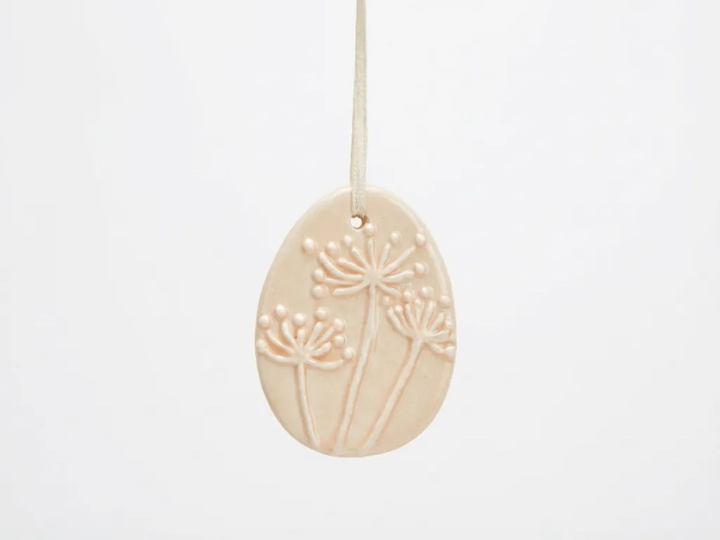 Oul din portelan suspendat FLORIS - mai multe culori Culoare: Portocaliu