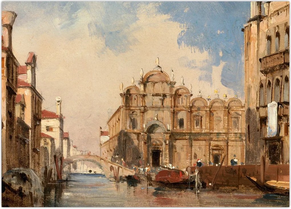 Tablou - Jules-Romain Joyant, The Scuola di San Marco, Venice, reproducere (70x50 cm)