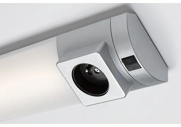 Corp de iluminat LED cu priză pentru corpuri de bucătărie Rabalux 78039 SOFT 2E LED/8W/230V 4000K 68 cm argintiu