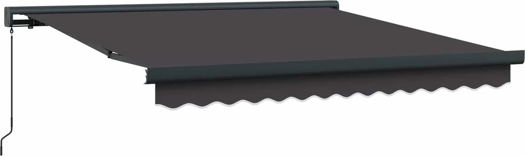 vidaXL Cortina Retractabilă Antracit 300 x 250 cm Stofă și Metal