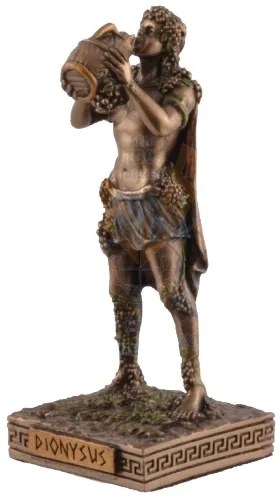 Mini statueta rasina, mitologia greaca, zeul Dionysus 9cm
