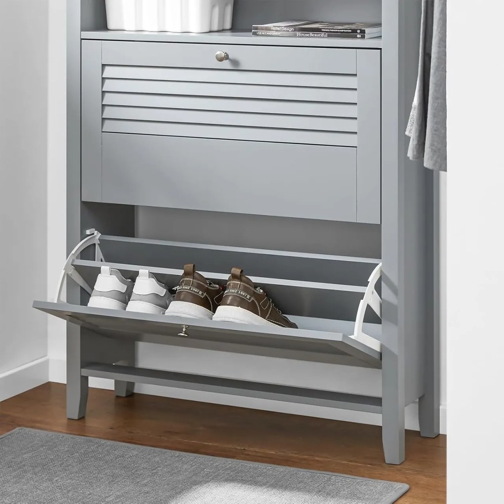 PANG10 - Pantofar 80 cm, pantofare, depozitare pantofi, mobilier hol - Gri
