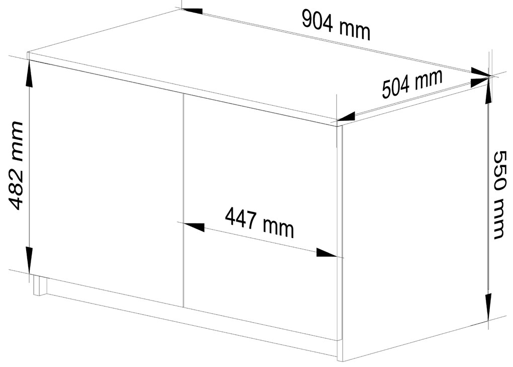 Suprastructură pentru dulap Sashka (stejar sonoma). 1069424