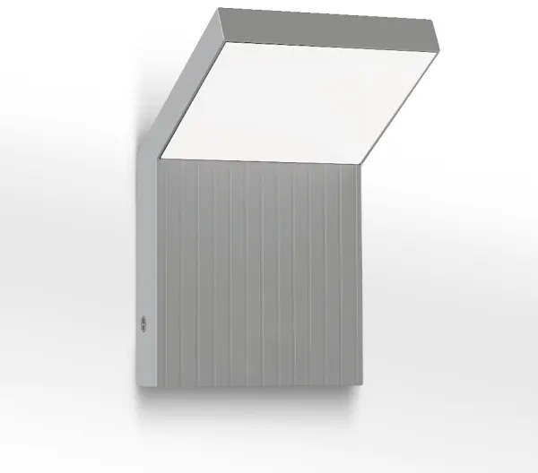 Brilagi - Aplica exterioară de perete RIANO LED/8W/230V argintie IP65