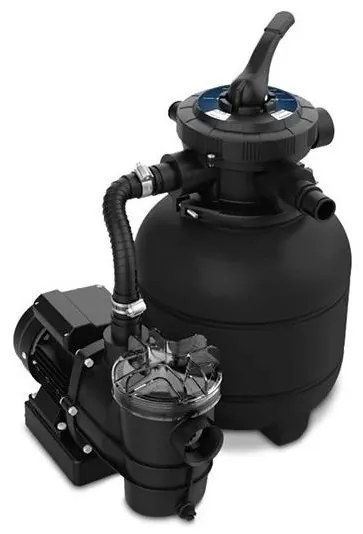 Sistem de filtrare cu nisip 6000 l/h negru