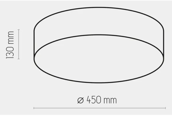 Plafonieră RONDO 4xE27/15W/230V d. 45 cm bej