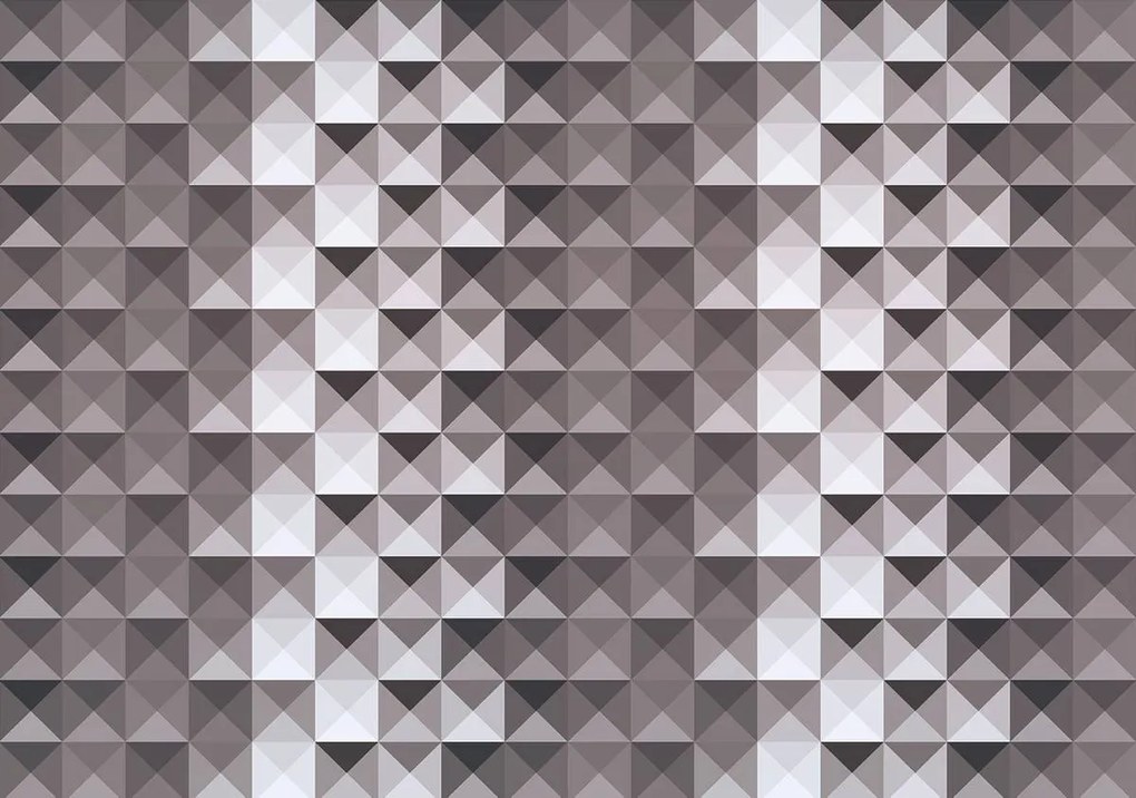 Fototapet - Cuburi gri (254x184 cm)
