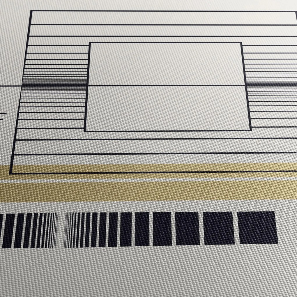Tablou - Forme geometrice N⁰6 (cu ceas) (90x30 cm)
