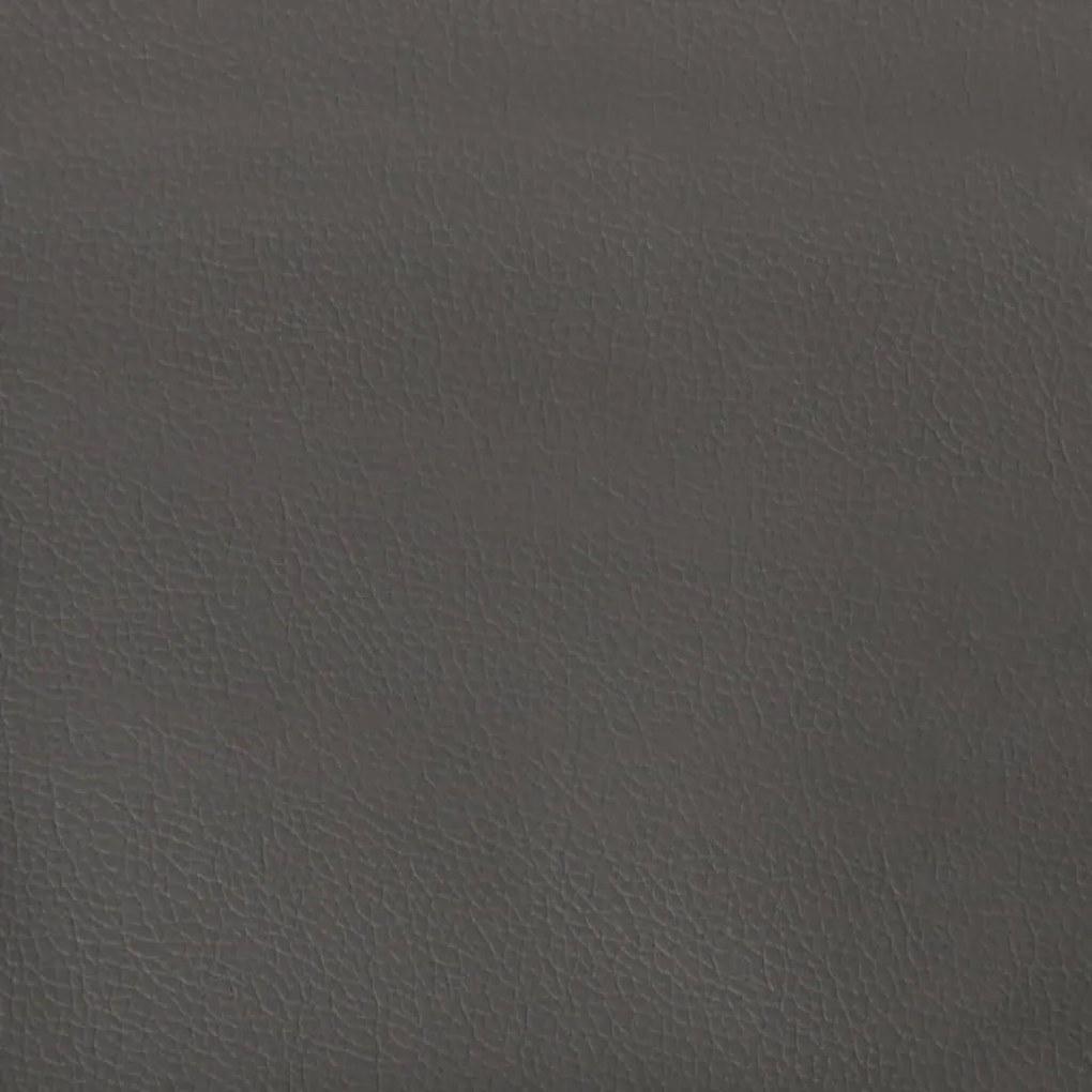 Canapea cu 2 locuri, gri, 140 cm, piele ecologica Gri, 158 x 77 x 80 cm