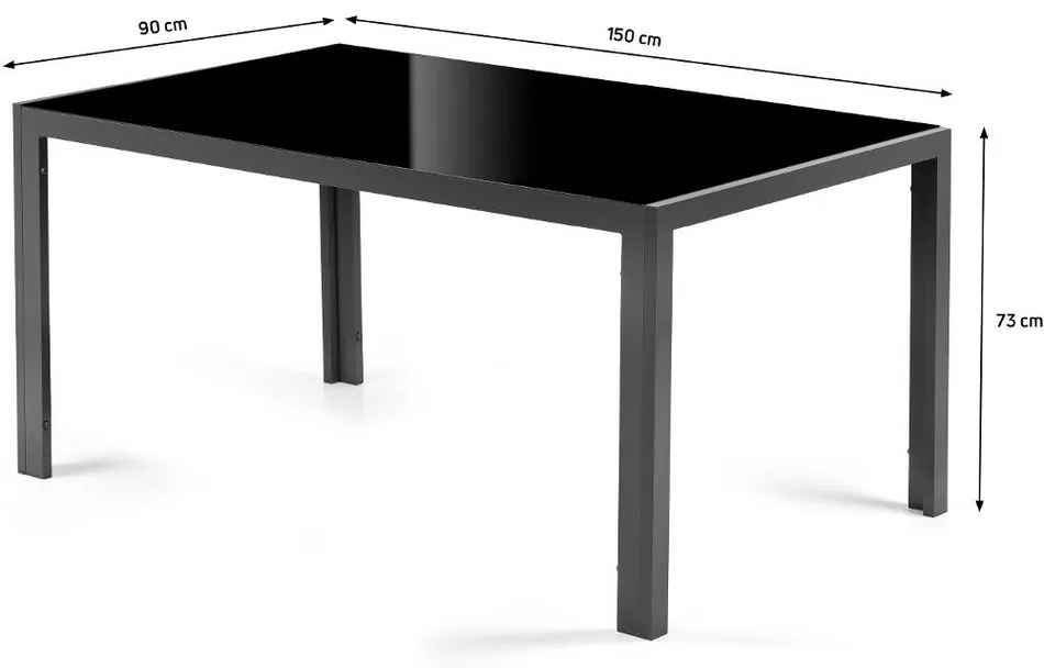 Fieldmann FDZN 5055 masă de grădină, 150 x 90 x 73cm
