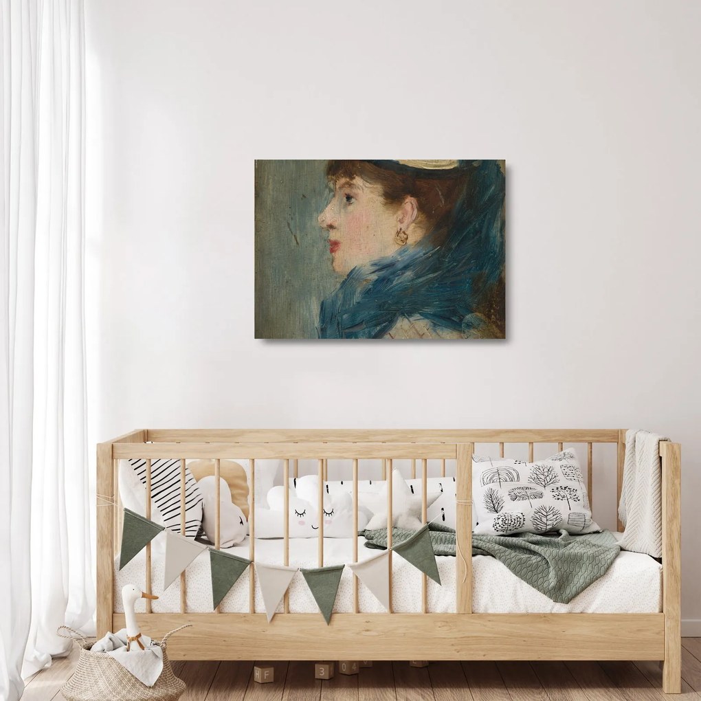 Tablou pe sticlă - Edouard Manet, Portrait of a Lady, reproducere (70x50 cm)