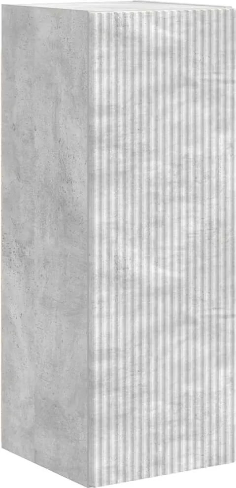 vidaXL Dulap TV de perete Beton 30 x 31 x 80 cm Lemn compozit