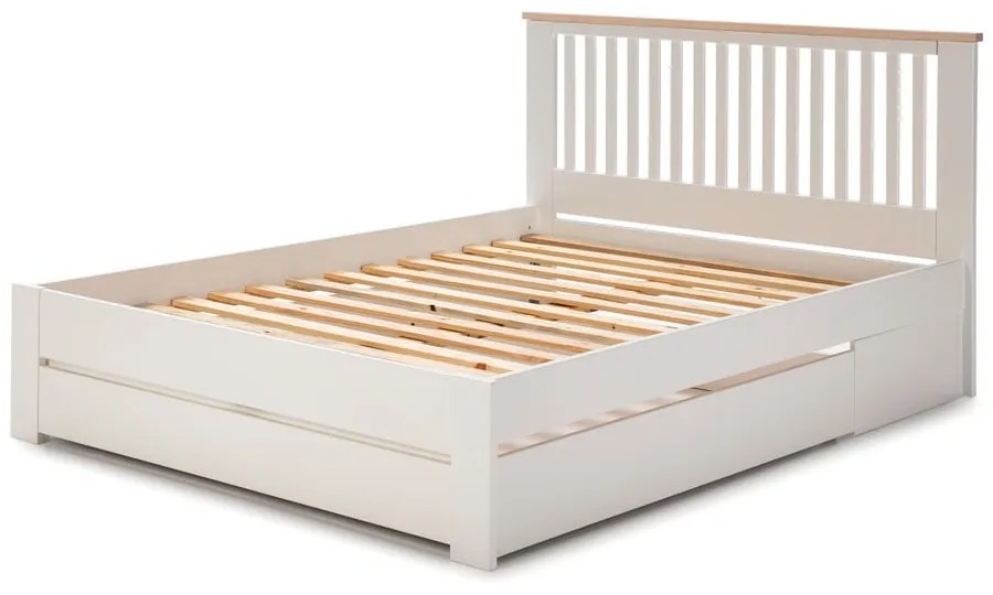 Sertar sub pat Marckeric Enara, 137 x 147 cm, alb