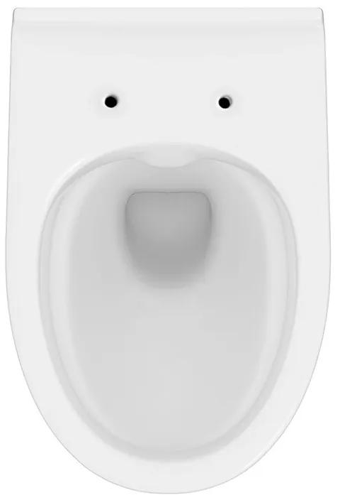 Set vas WC suspendat, Cersanit, Moduo, cu capac WC soft close și easy off, alb