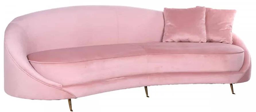 Canapea Bourbon cu 2 perne, roz