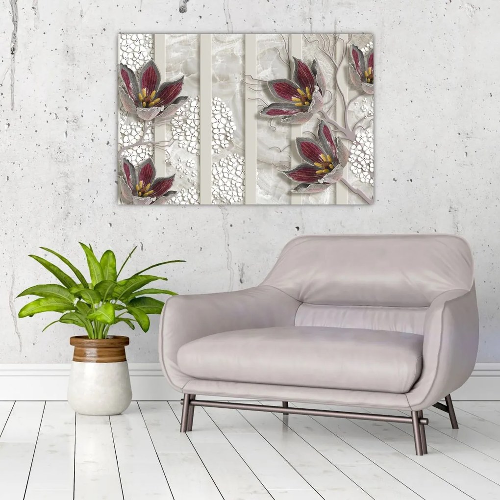 Tablou - Flori decorative (90x60 cm)