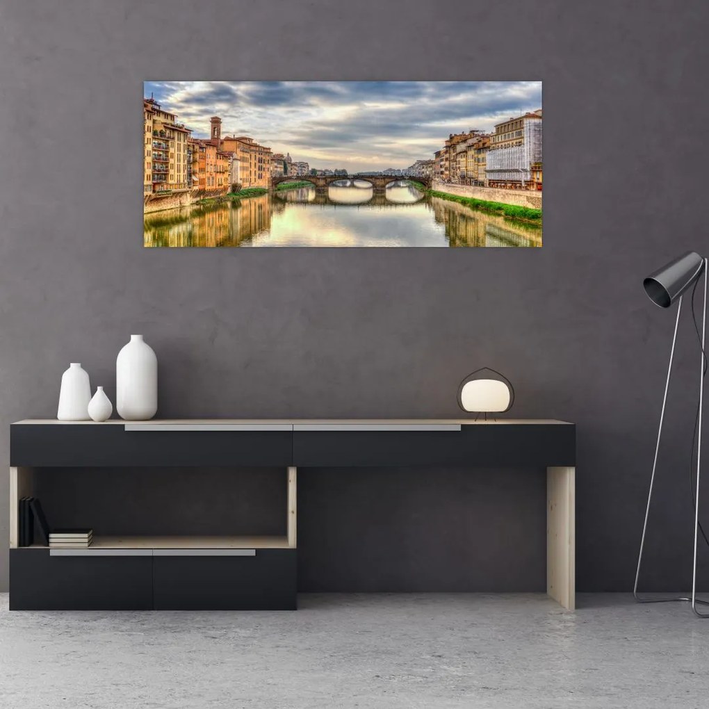 Tablou - Pod peste râu (120x50 cm)