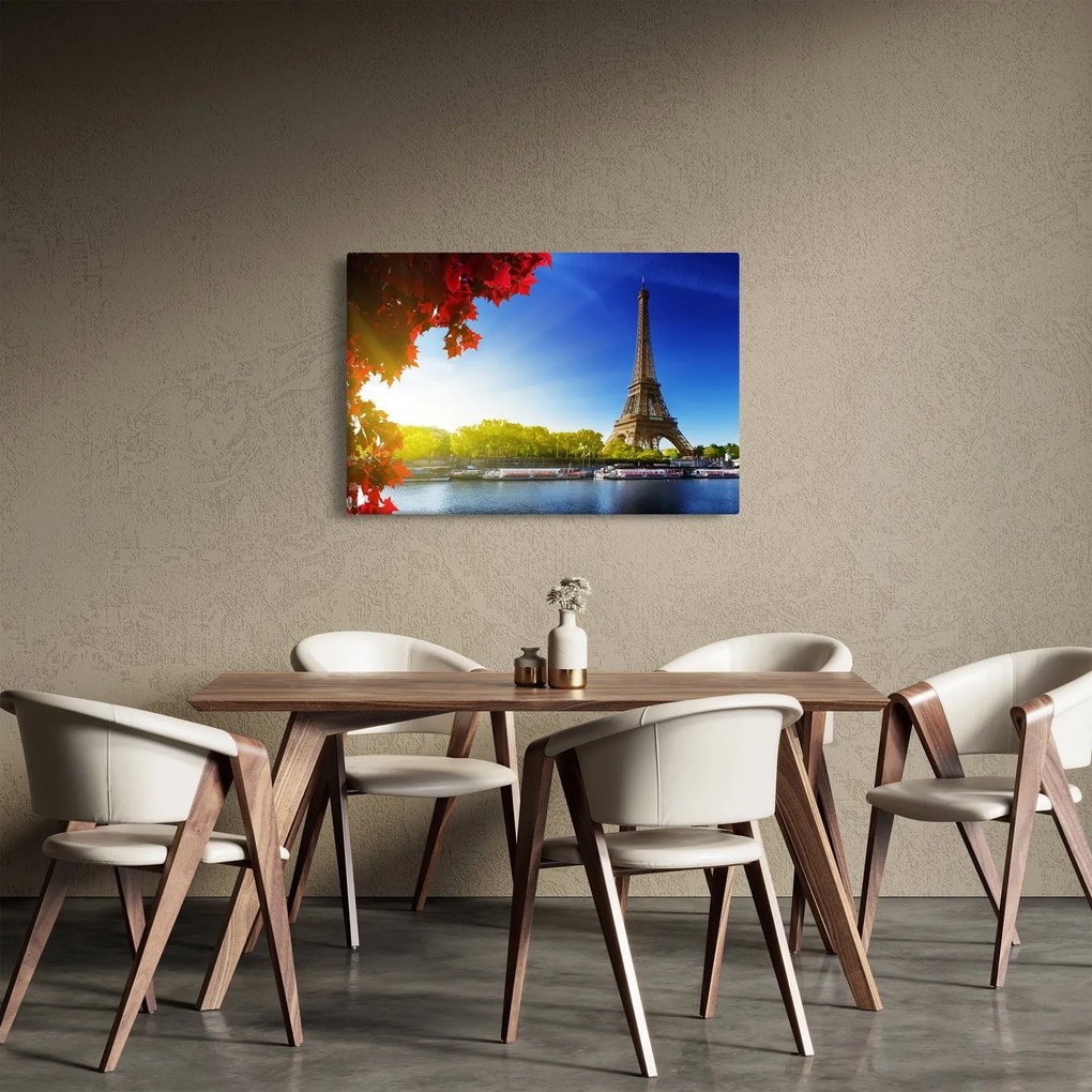 Tablou - toamna la Paris (90x60 cm)