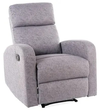 Fotoliu Tapitat Recliner Mars, Stofa Gri
