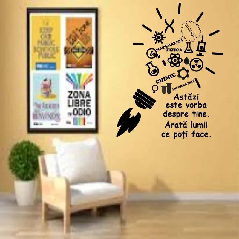 Sticker perete Astazi este vorba despre tine