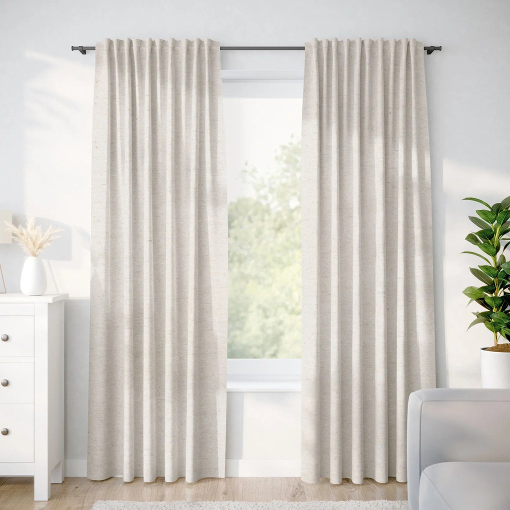 Goldea draperie decorativă loneta - model striat 180x135 cm