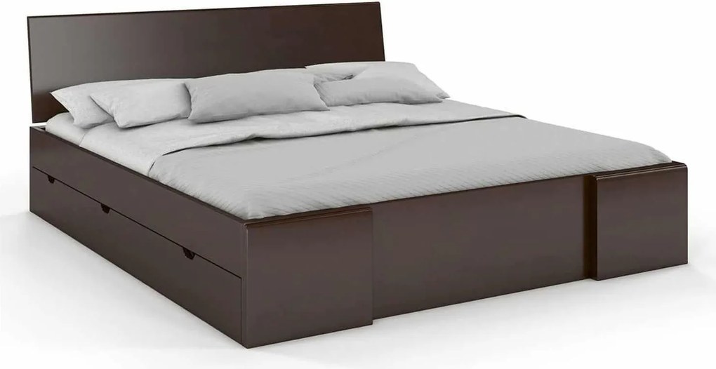 Pat lemn masiv TerraCraft Model 3 cu Sertar Fag Personalizabil