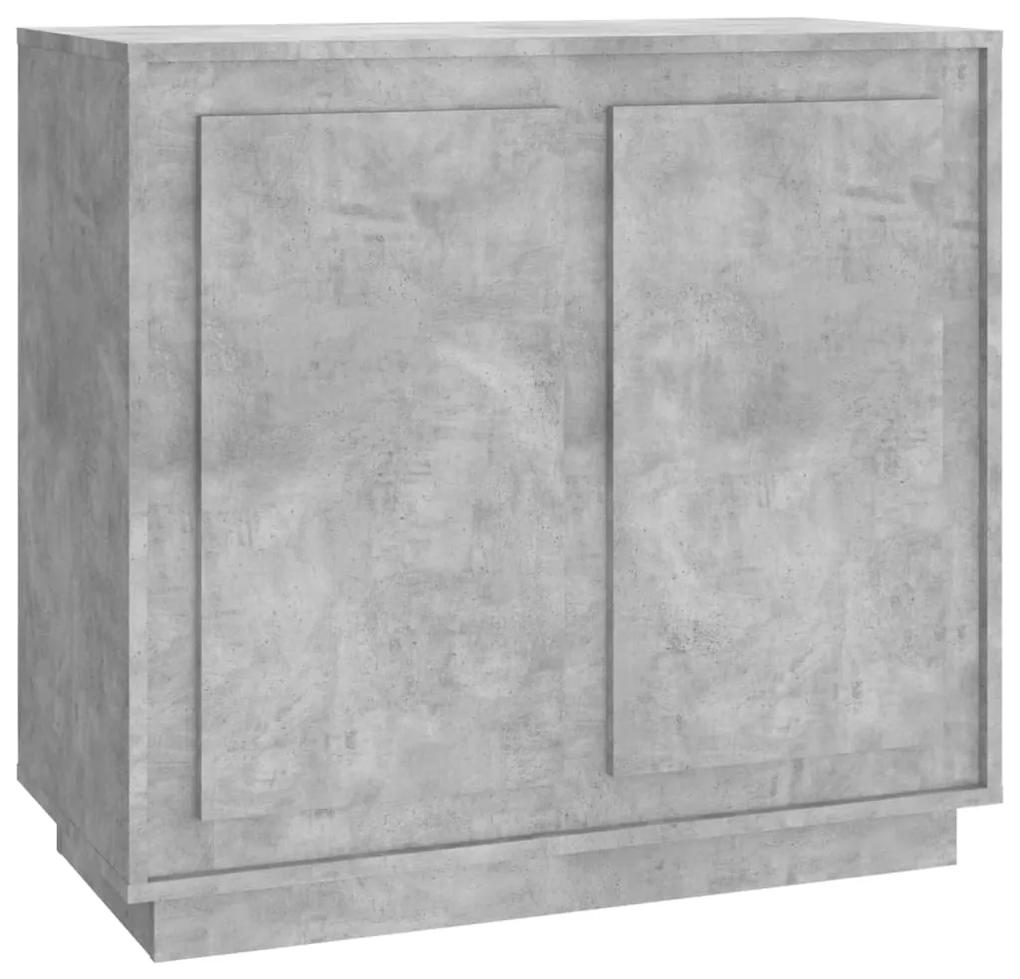 819888 vidaXL Servantă, gri beton, 80x34x75 cm, lemn prelucrat