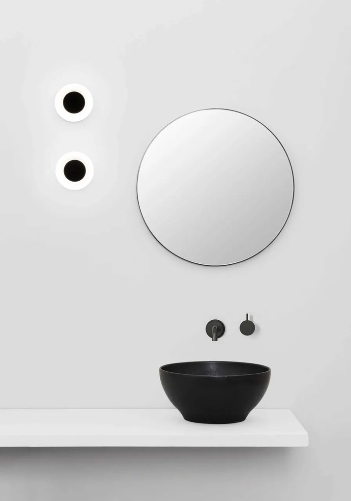 Aplica LED perete/tavan pen negru mattru baie IP44 MOY black