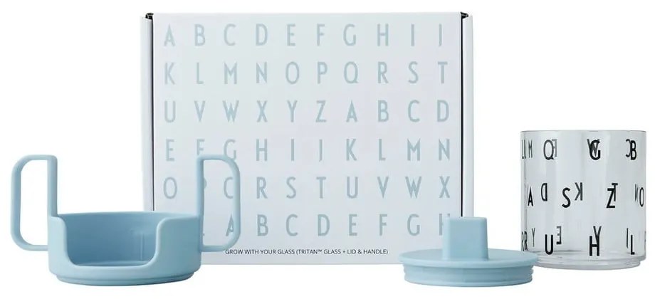 Cană pentru copii Design Letters Grow With Your Cup, albastru deschis